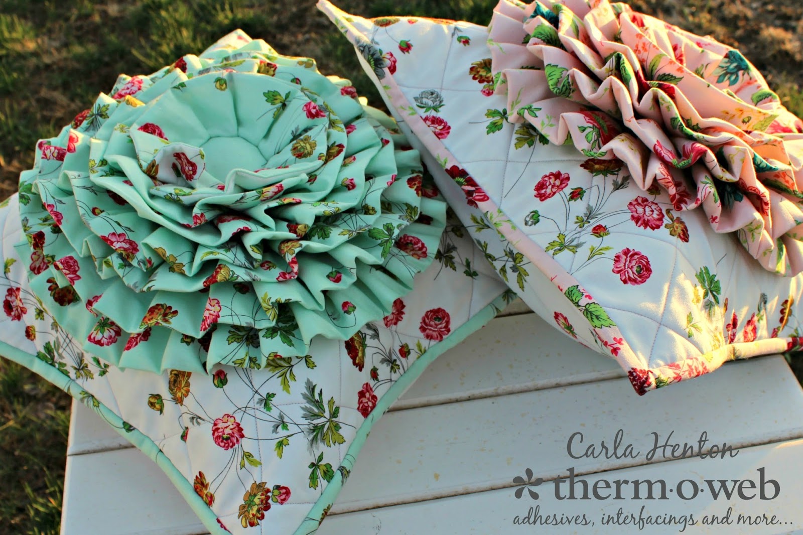 Creatin' in the Sticks Ruffled Flower Pillow Covers Testing Your Own