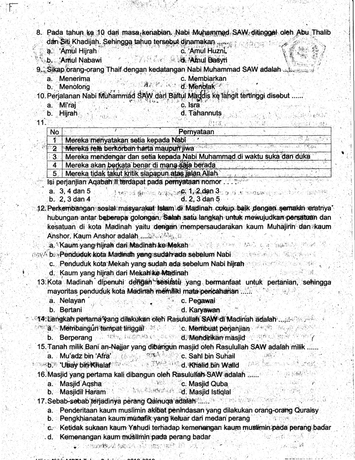 Les Privat Matematika Sd Jogja Contoh Soal Uas Fiqih Kelas 1 Sd