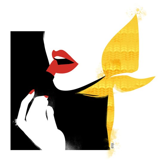 Ennji arte ilustrações fashion singelas minimalistas espaço negativo mulheres modelos