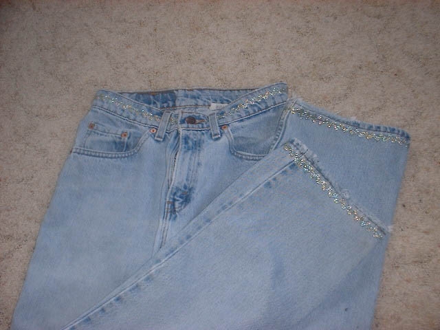 Crafty Sewing and Quilting: Trims for Jewel's Jeans