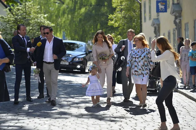 Princess Madeleine of Sweden, Princess Leonore of Sweden and Christopher O'Neill are seen visiting Gotland Museum