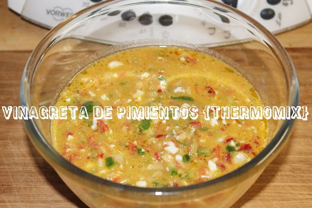 VINAGRETA DE PIMIENTOS {THERMOMIX}