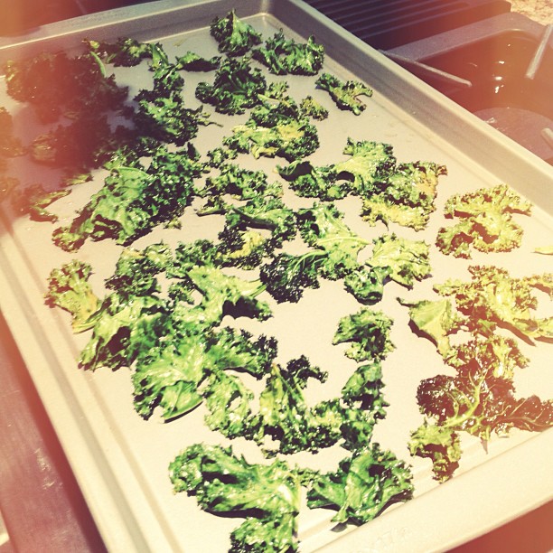 baked kale chips