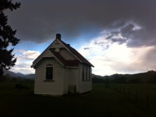 The schoolhouse library. Wakefield, NZ.