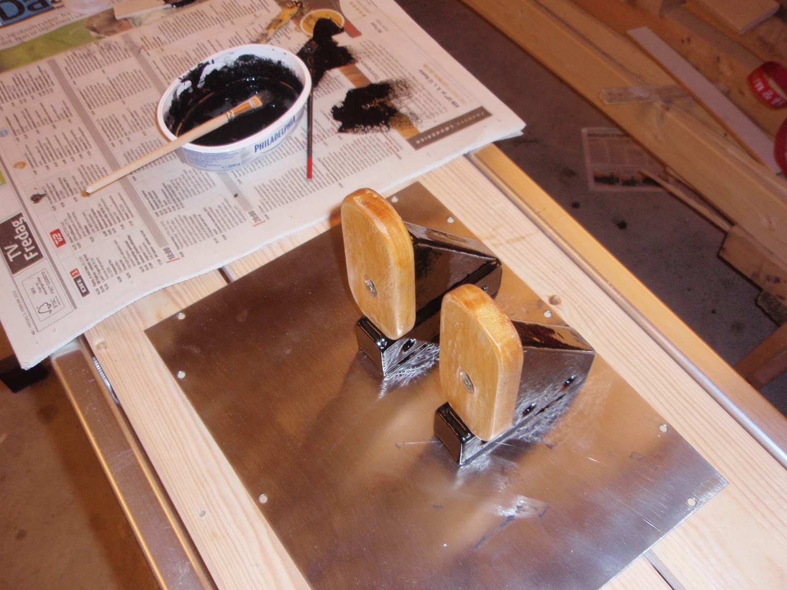 Diy canoe foot brace Marine plywood