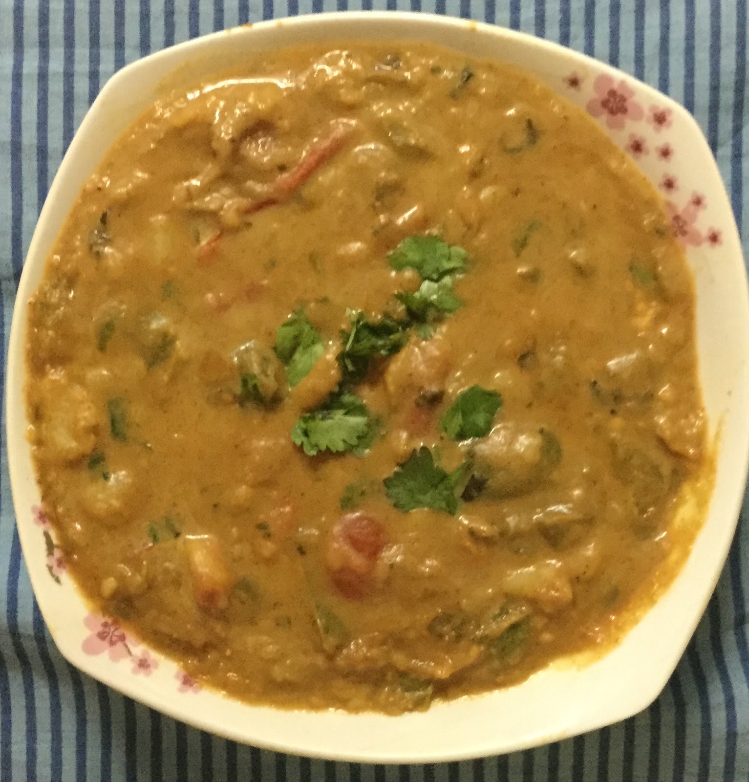 Capsicum potato curry
