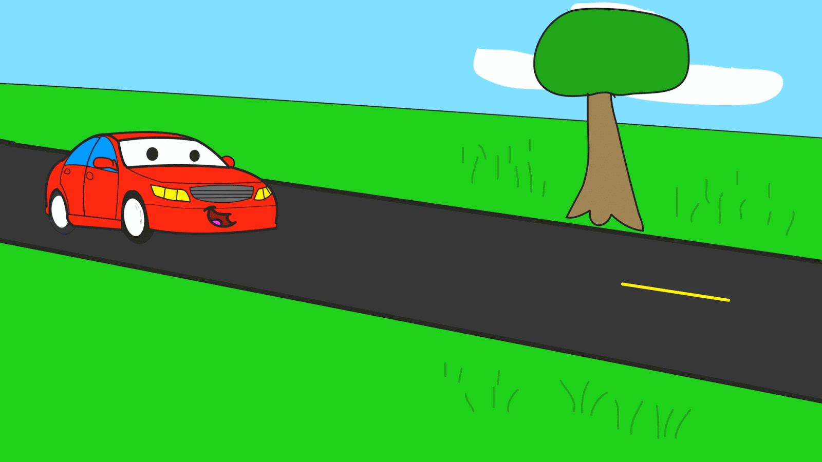 По дороге быстрее 3. Машинка едет по дороге. Машинка анимация. Движение автомобиля анимация. Мультяшная машинка на дороге.