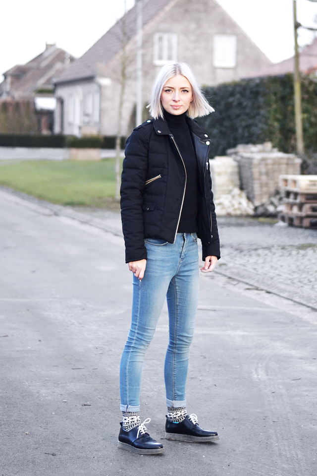 Street style, inspiration, trends, 2015, the kooples, skinny jeans, high waisted, happy socks, sammy icon