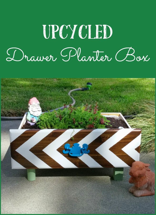 upcycled drawer planter