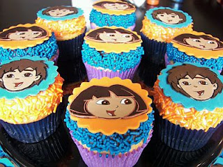 Cupcakes Dora la Exploradora para Fiestas Infantiles