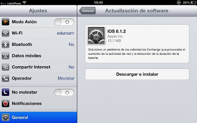 Descargar iOS 6.1.2 para iPhone, iPad y iPod Touch
