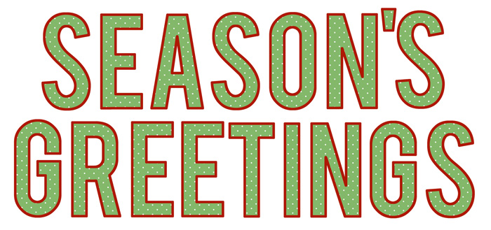 Free Printable Season s Greetings Banner I Should Be Mopping The Floor