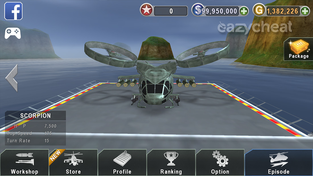 GUNSHIP BATTLE : Helicopter 3D Cheats - Unlimited Money 