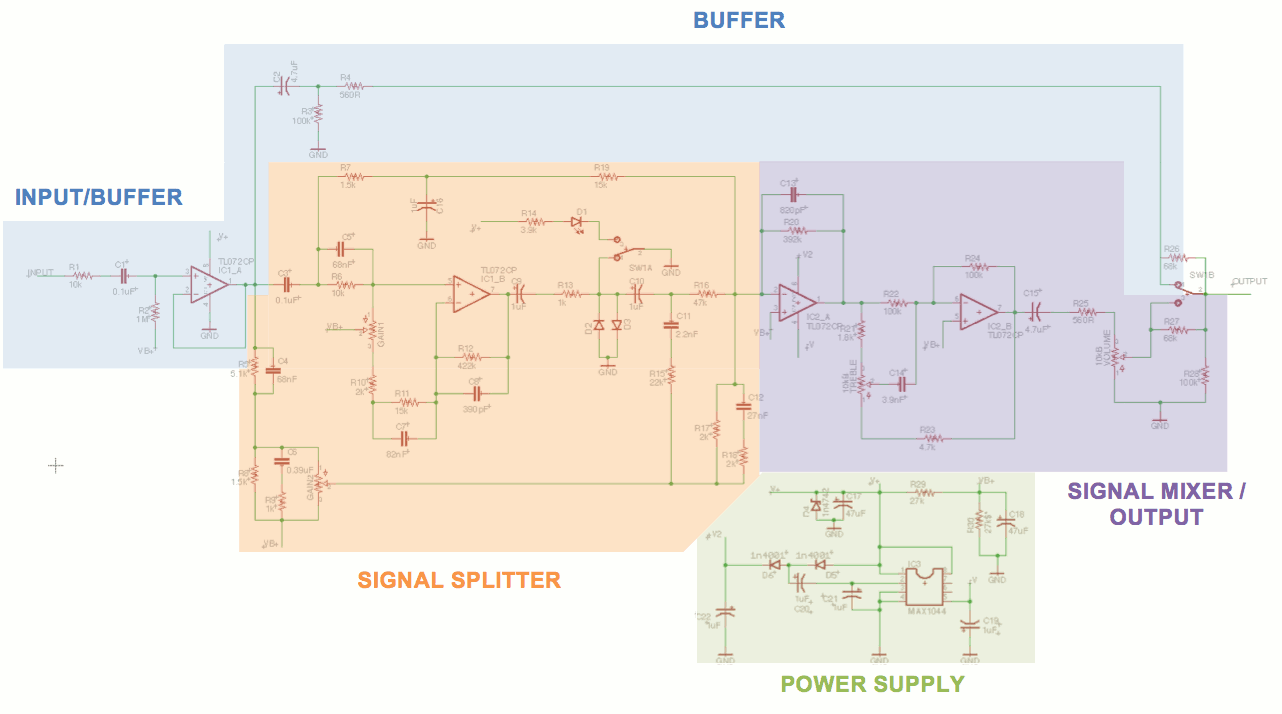 Coda Effects - Klon Centaur Clone and mods (Aion Refractor)