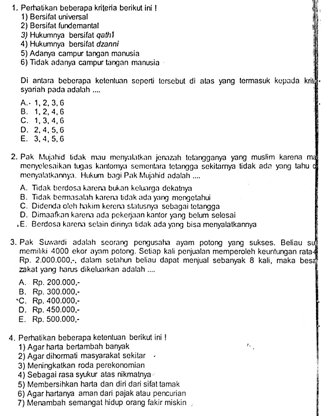 46++ 20 soal dan jawaban fiqih info