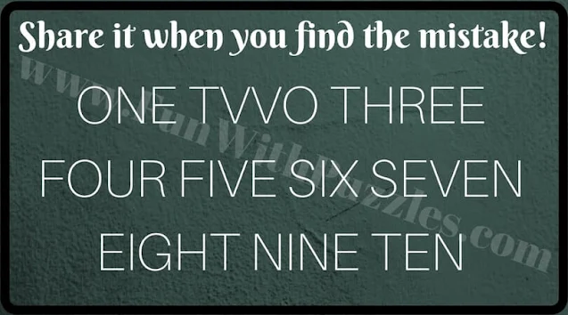 Visual Puzzles: Can you find mistake in picture?