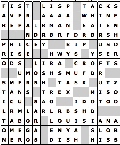 Crossword Puzzle Page with Solutions V49 Graphic by Fleur de Tango