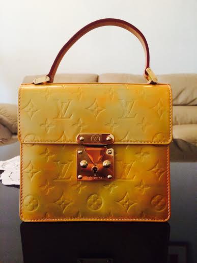 Truly Vintage: Authentic Louis Vuitton Spring Street Peach Salmon Vernis Handbag