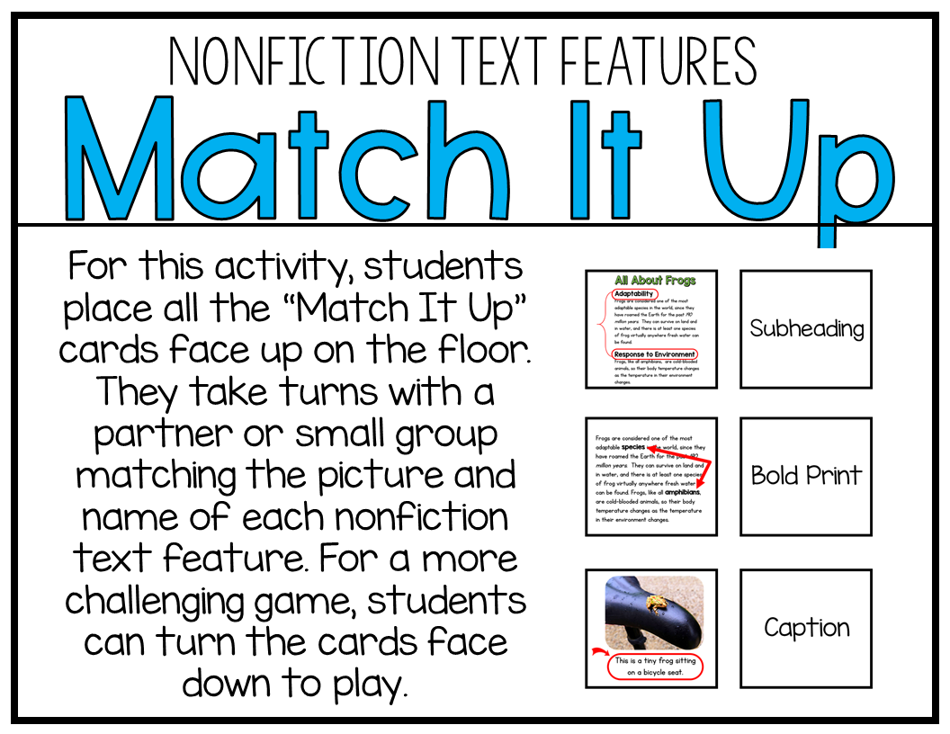 Teaching Nonfiction Text Features (Free Download Included!  Crazy In Text Features Worksheet Pdf