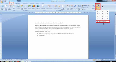 Memasukan Simbol di Microsoft Office
