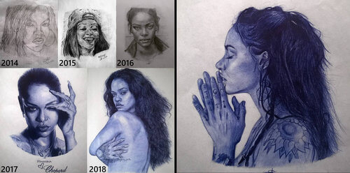 00-Larry-Tamara-Ballpoint-Pen-Portraits-Progression-Drawings-www-designstack-co