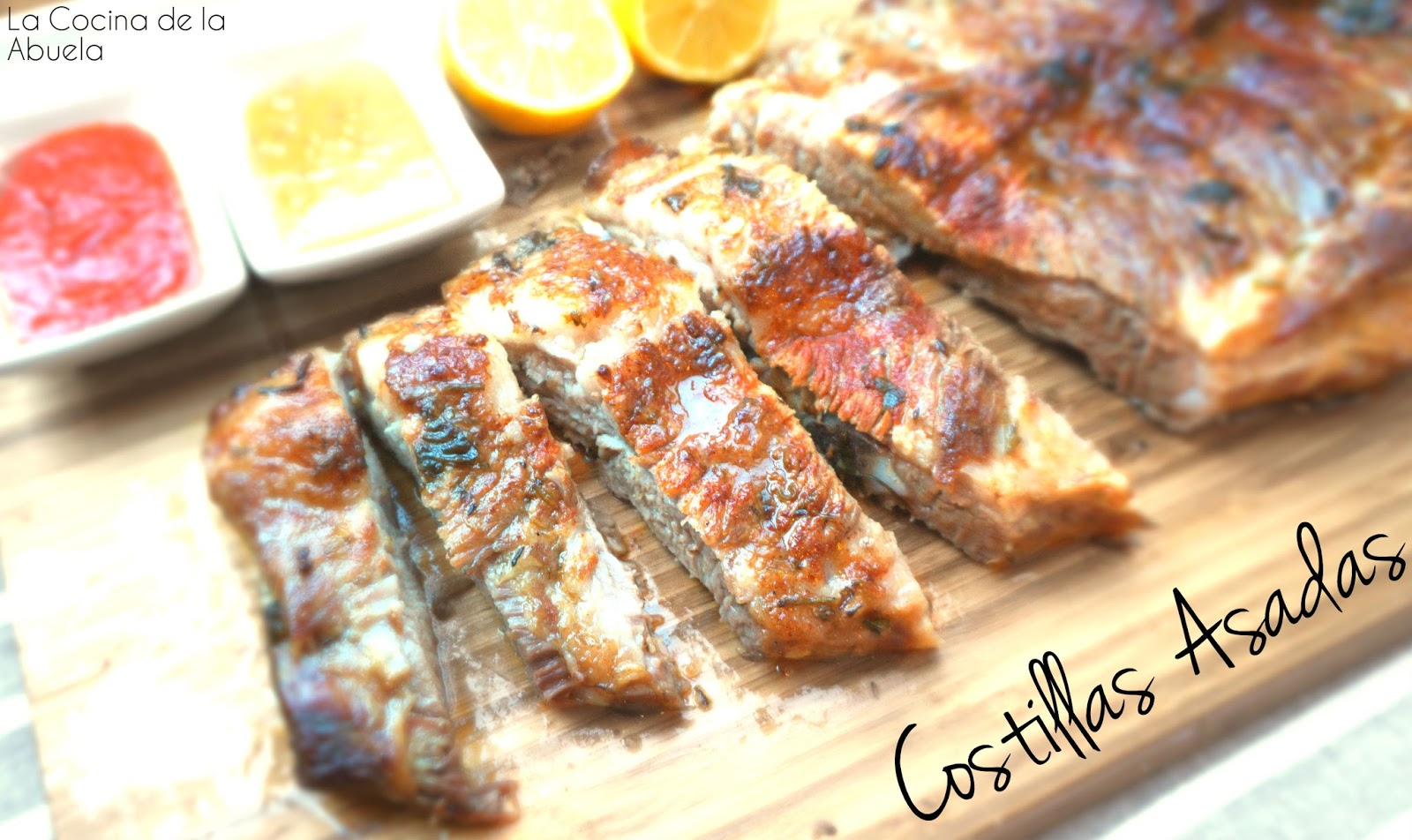 Costillas asadas, al horno.