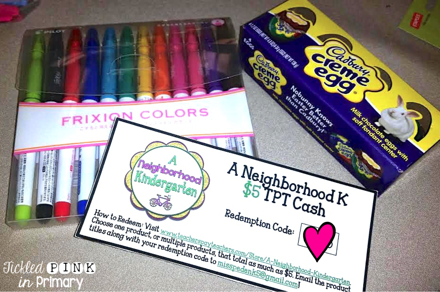 My gifts from our teacher tool swap at the Spring Blogger Meet up
