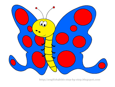 funny cartoon butterfly clip art for kids