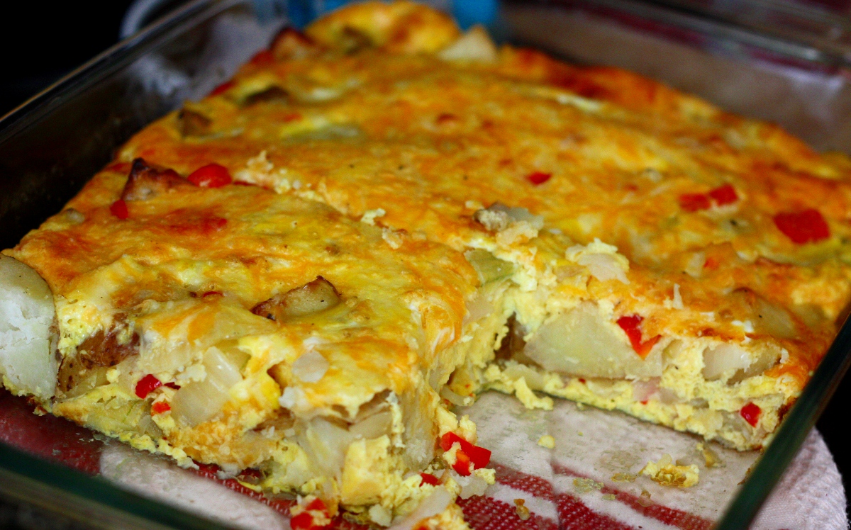 Breakfast Casserole With Potatoes O Brien If Peppers And Onions Aren ...