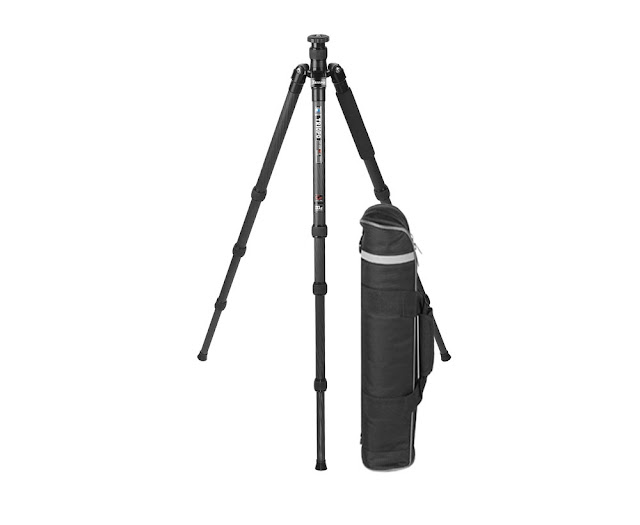 Updated Triopo GT-3228X8C Carbon Fiber Traveler Tripod w/ bag overview