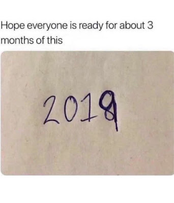 2019, new years, writing the new year