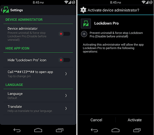 hide icons android hide icons android