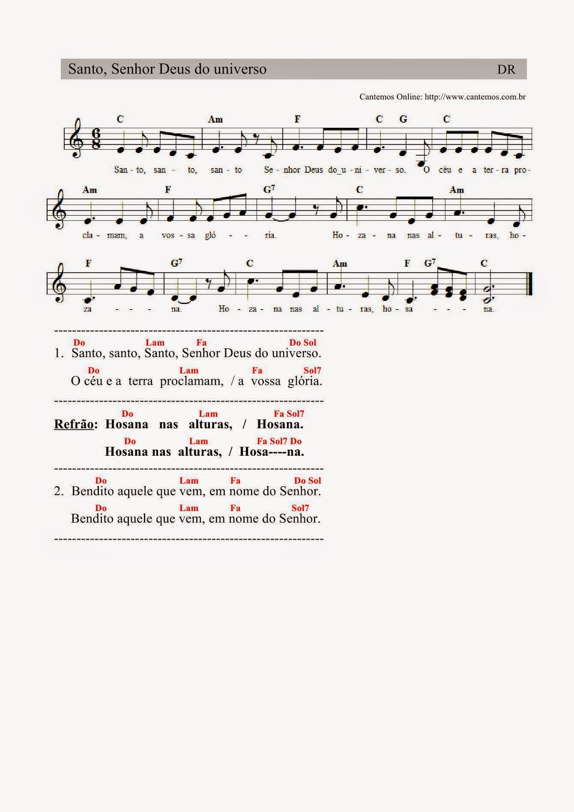 Cantos para Missa Missa do dia 13/05/2018 Solenidade de Ascensão do