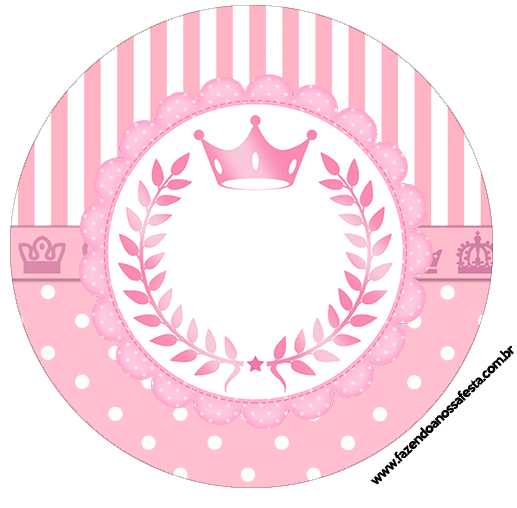 Pink Crown Free Printable Cupcake Toppers and Wrappers. Oh My