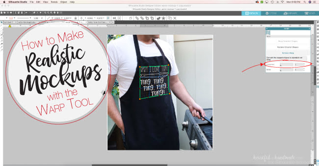 Download The Secret To Making Realistic Mockups In Silhouette Studio The Warp Tool Silhouette School PSD Mockup Templates