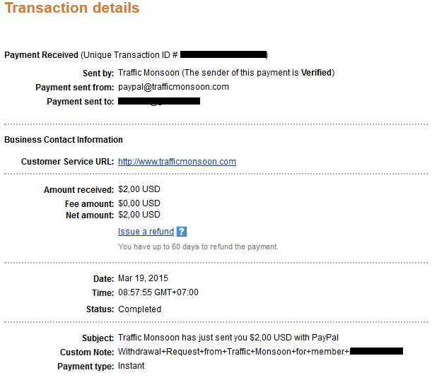 Proof of Payment TrafficMonSoon