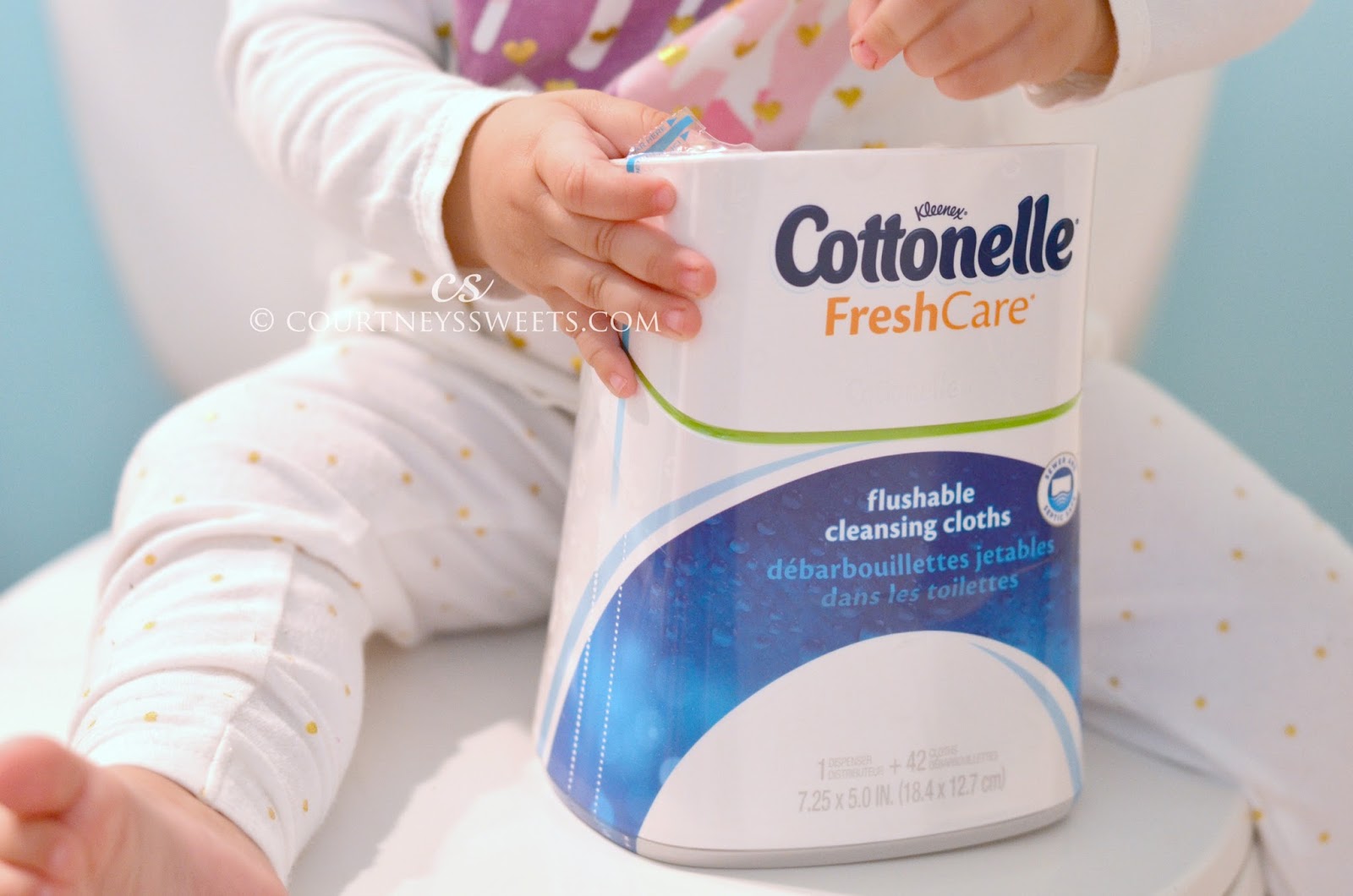 Potty training and Care Routine with Cottonelle's New Upright Dispenser