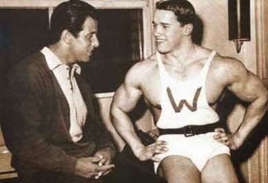 Celebrities and bodybuilding photos: Arnold Schwarzenegger bodybuilding