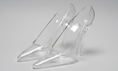 Zapatillas exóticas de cristal de la cenicienta 
