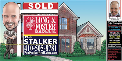 Long and Foster Lawn Sign Ad Illustrations