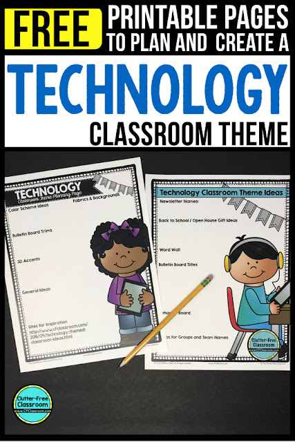 Technology Themed Classroom Ideas Printable Classroom