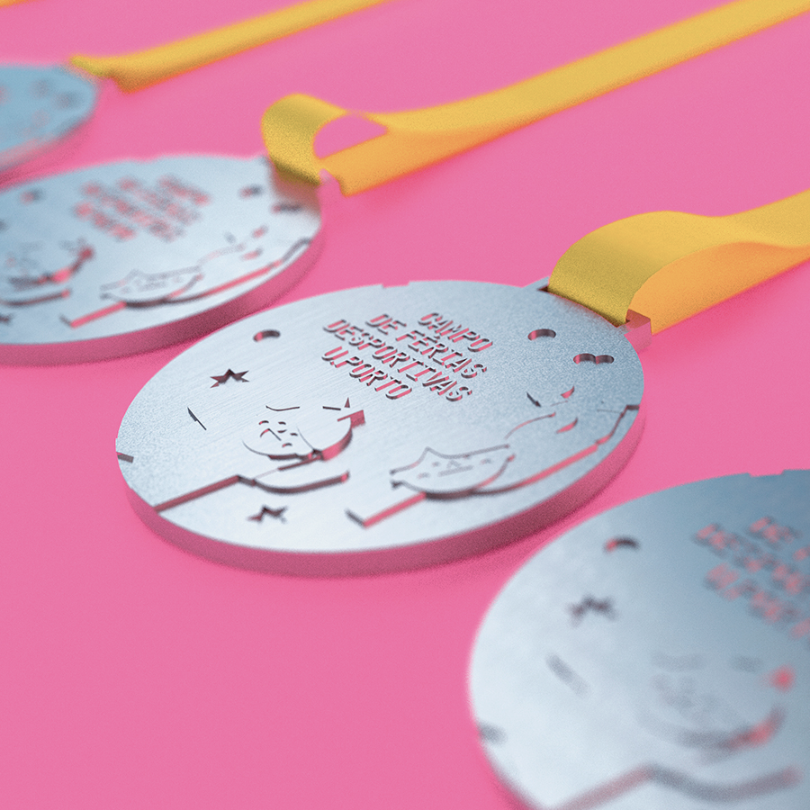 Medals for Campo de Ferias (Sports Camp) by Gen Design Studio illustration-ferias-sport-kids-medal-Gen-Desing-Studio
