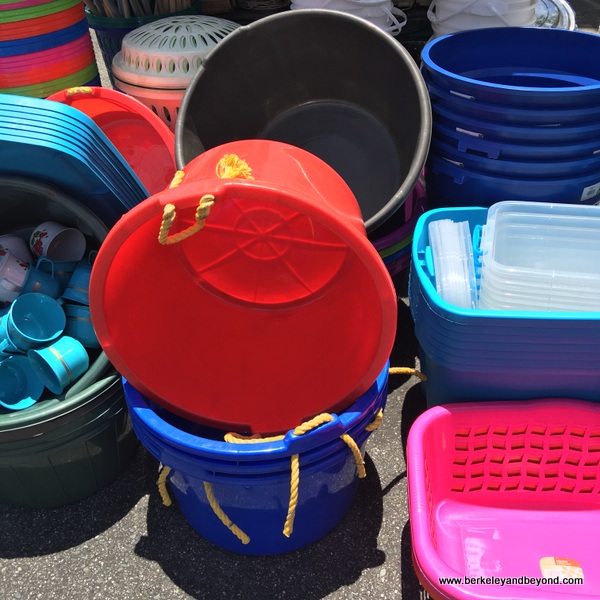 kitchenware at Scarborough Market in Scarborough, Tobago kitchenware at Scarborough Market in Scarborough, Tobago
