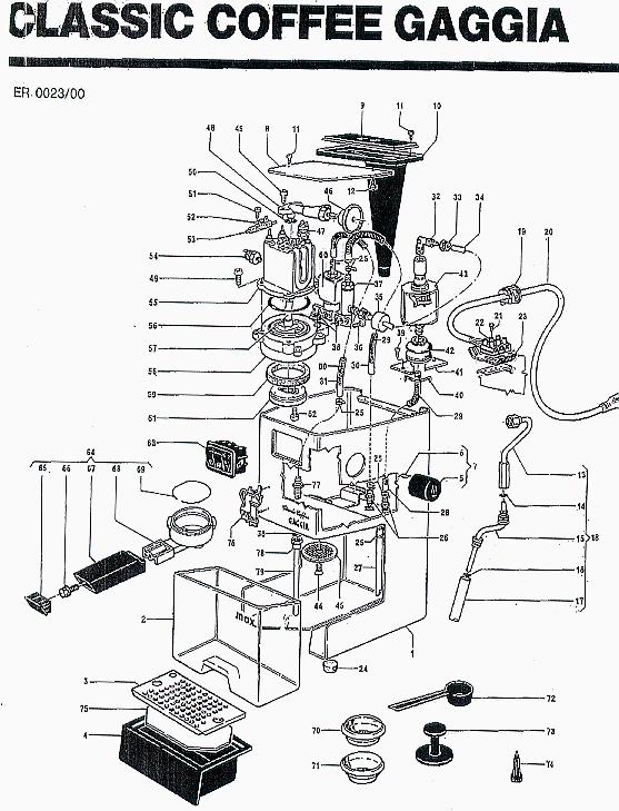 Gaggia Mdf Grinder Parts Diagram at Hayden Marr blog