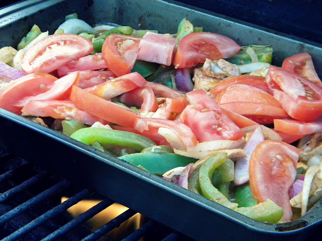 Grilled Chicken Fajitas with Cactus