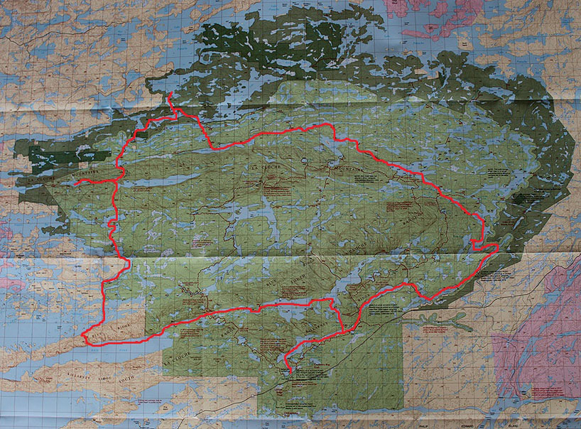 Killarney Provincial Park Canoe Route Map