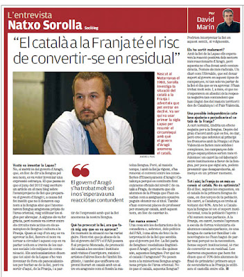 Ignacio Sorolla Vidal, Natxo Sorolla Vidal, Penarroija de Tastavins, català, franja, perill Ignacio Sorolla Vidal, Natxo Sorolla Vidal, Penarroija de Tastavins, català, franja, perill