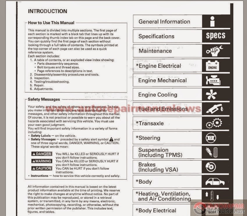 2000 Honda Accord Repair Manual Pdf Download