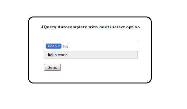 jQuery Autocomplete like Facebook With Demo