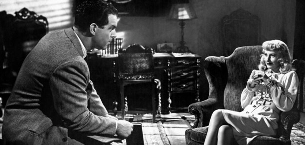 Fred MacMurray and Barbara Stanwyck in Double Indemnity 